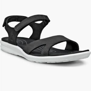 ECCO Cruise II Black Women’s Sandal Strappy SZ 6-6.5 EU 37 New $135